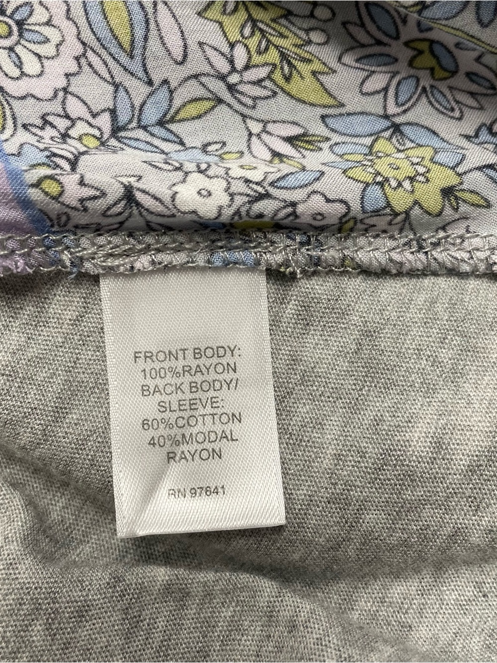 J. Jill Gray Top Size L - Picture 4 of 5